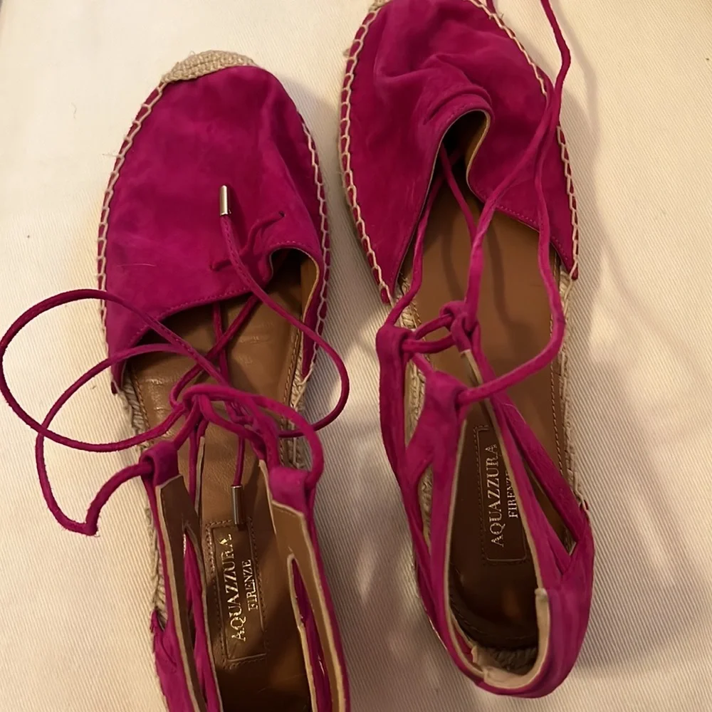 Aquazzura Belgravia Suede Espadrilles